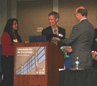 Allen Doyle, LabRATS founder, and Sonam Gill accepted the award for their program